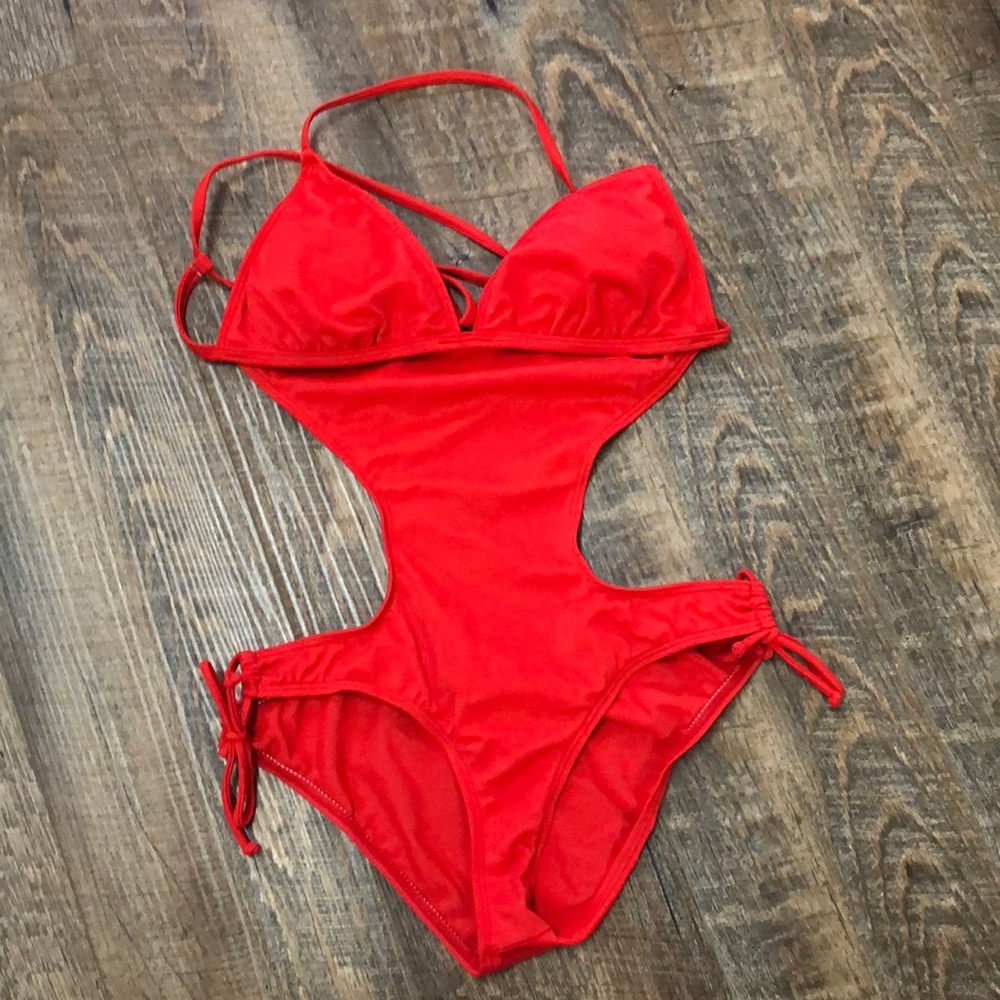 Alloy one-piece bathing suit